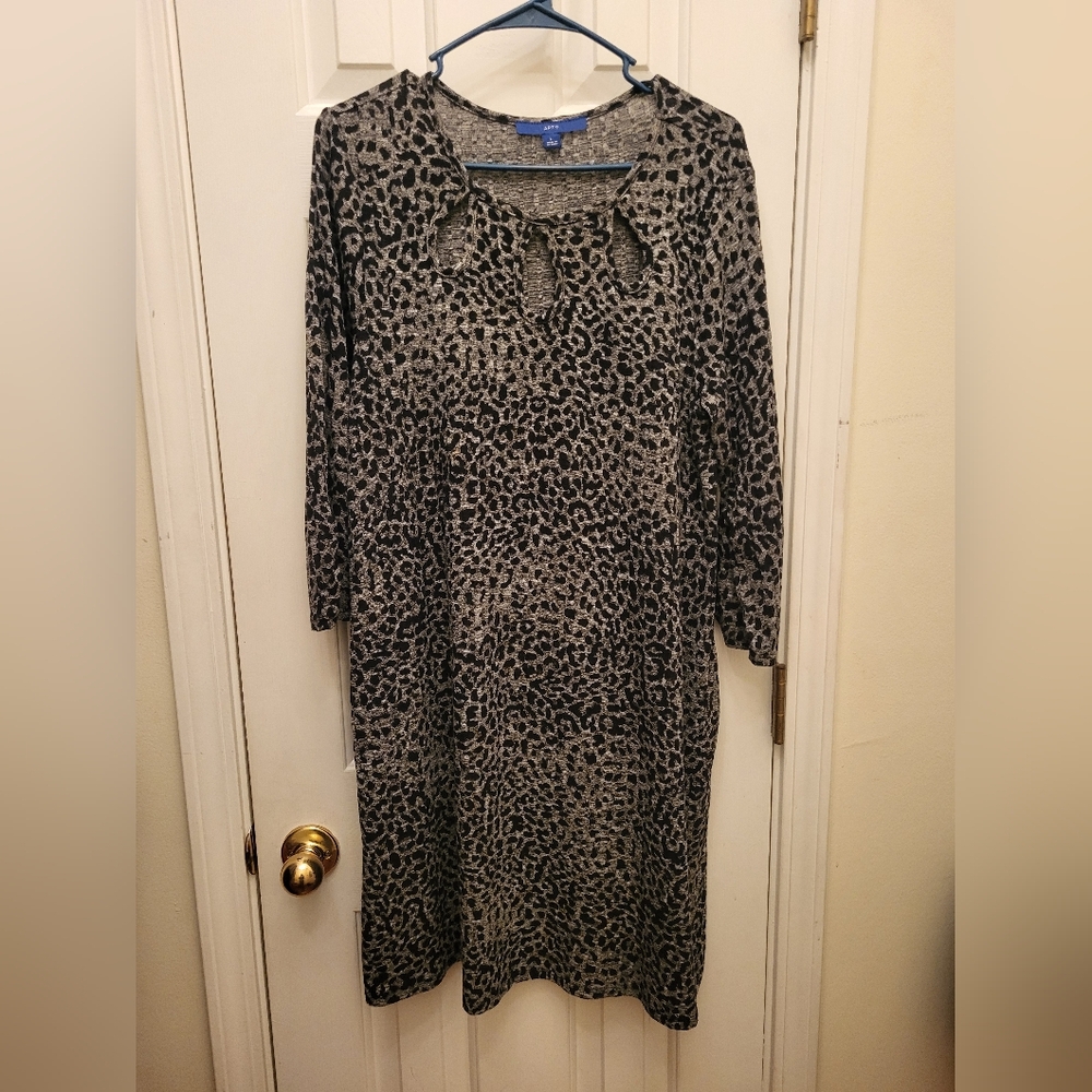 APT. 9 Dress, Size Large, gray,black